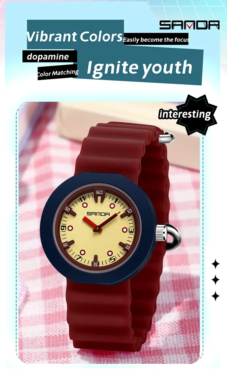 Sanda Multi-Color Waterproof Student Watch for Kids — feature 29