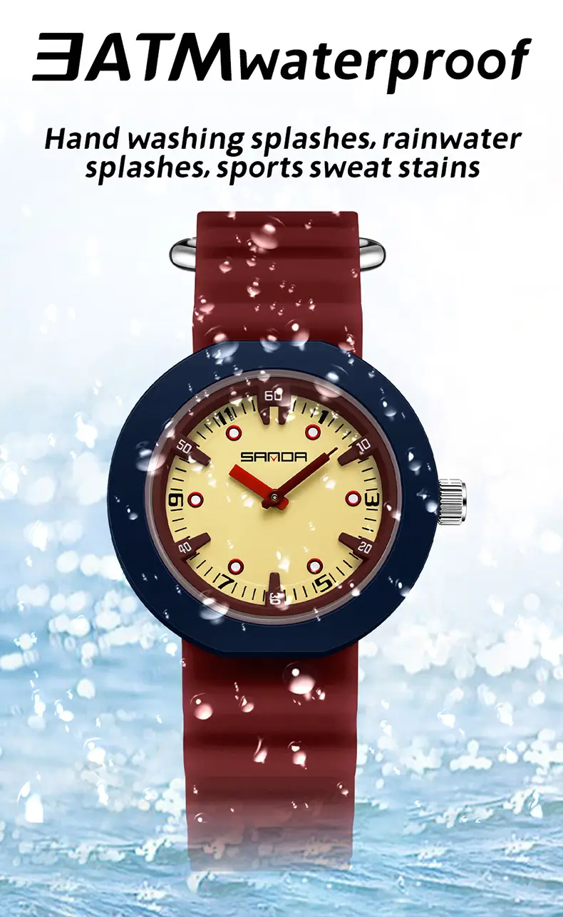 Sanda Multi-Color Waterproof Student Watch for Kids — feature 35