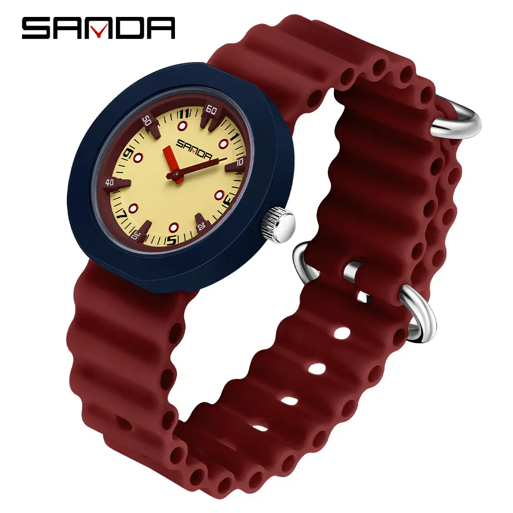 Sanda Multi-Color Waterproof Student Watch for Kids - Image 2