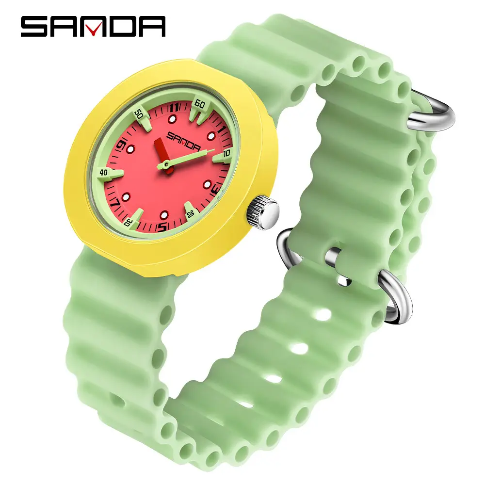 Sanda Multi-Color Waterproof Student Watch for Kids - Image 3