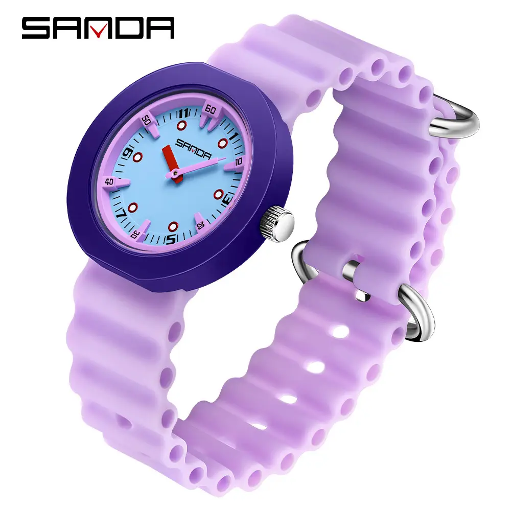 Sanda Multi-Color Waterproof Student Watch for Kids - Image 7