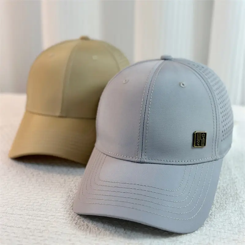 Men's Grey Mesh Baseball Cap with Logo - Image 9