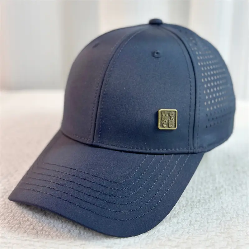 Men's Grey Mesh Baseball Cap with Logo - Image 3