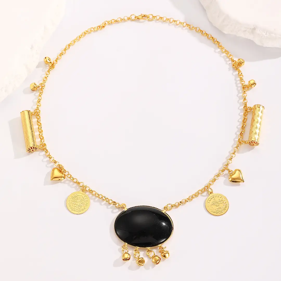 Desert Stars. Cross-Border Retro Gold Metal Multi-Layer Necklace Bracelet Set Ethnic Style Heavy Industry Celebration Jewelry — feature 19