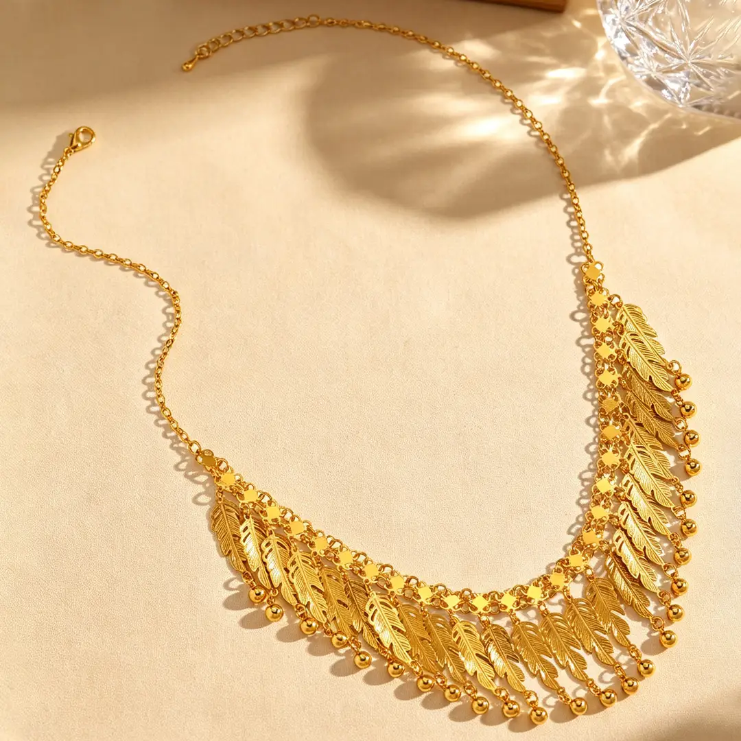 Desert Stars. Cross-Border Retro Gold Metal Multi-Layer Necklace Bracelet Set Ethnic Style Heavy Industry Celebration Jewelry — feature 33