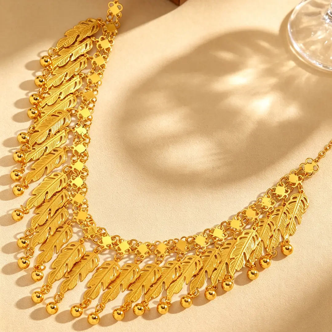 Desert Stars. Cross-Border Retro Gold Metal Multi-Layer Necklace Bracelet Set Ethnic Style Heavy Industry Celebration Jewelry — feature 34
