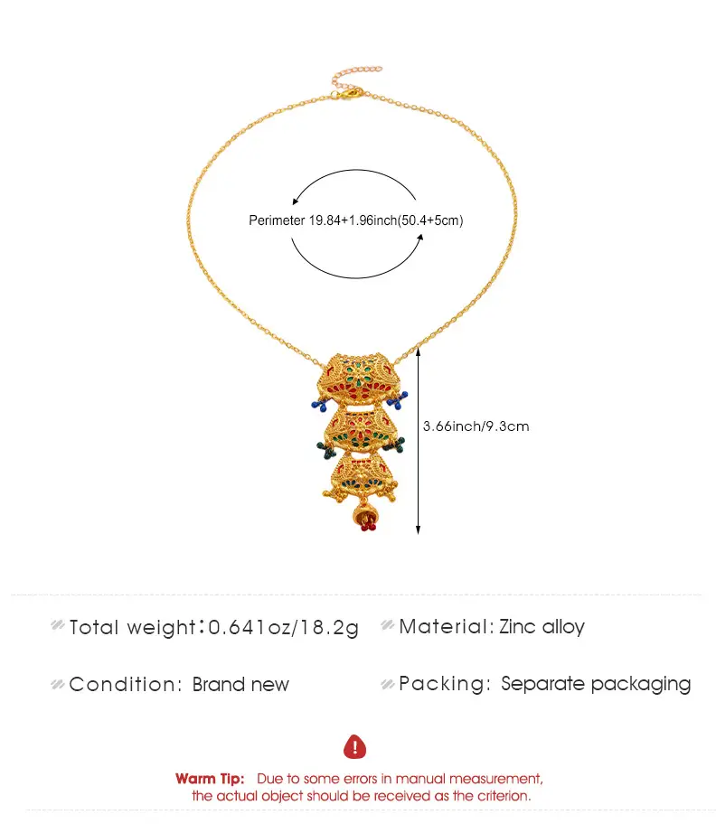 Desert Stars. Cross-Border Retro Gold Metal Multi-Layer Necklace Bracelet Set Ethnic Style Heavy Industry Celebration Jewelry — feature 6