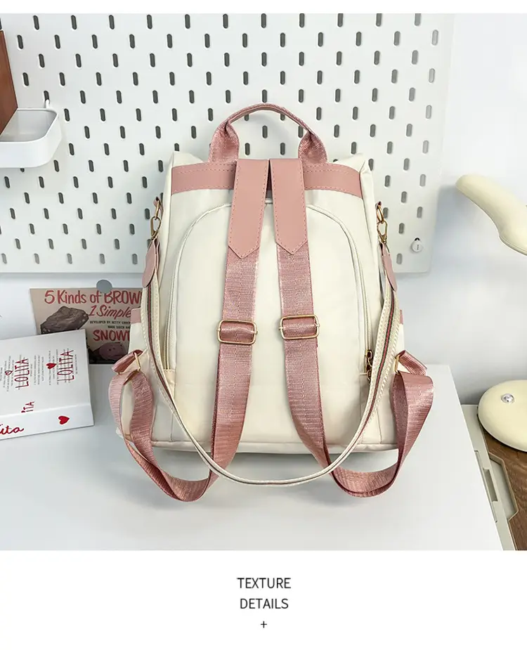 Girls Fashionable Multi-Purpose Shoulder Backpack with Tassel — feature 8