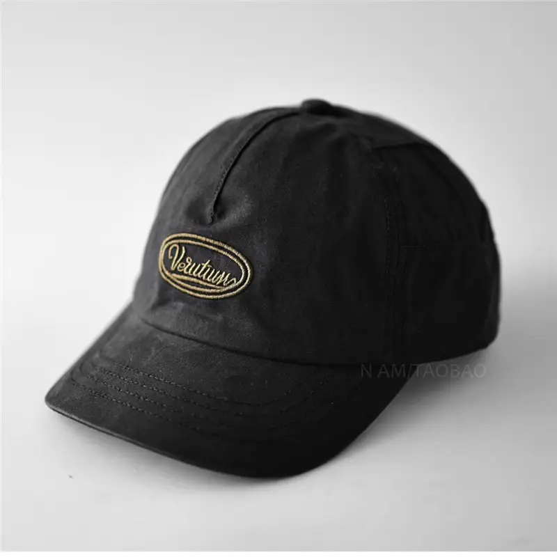 Gray Letter Embroidered Baseball Cap for Men Women