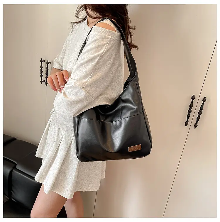 Women Retro Brown PU Shoulder Bag 2025 — feature 24