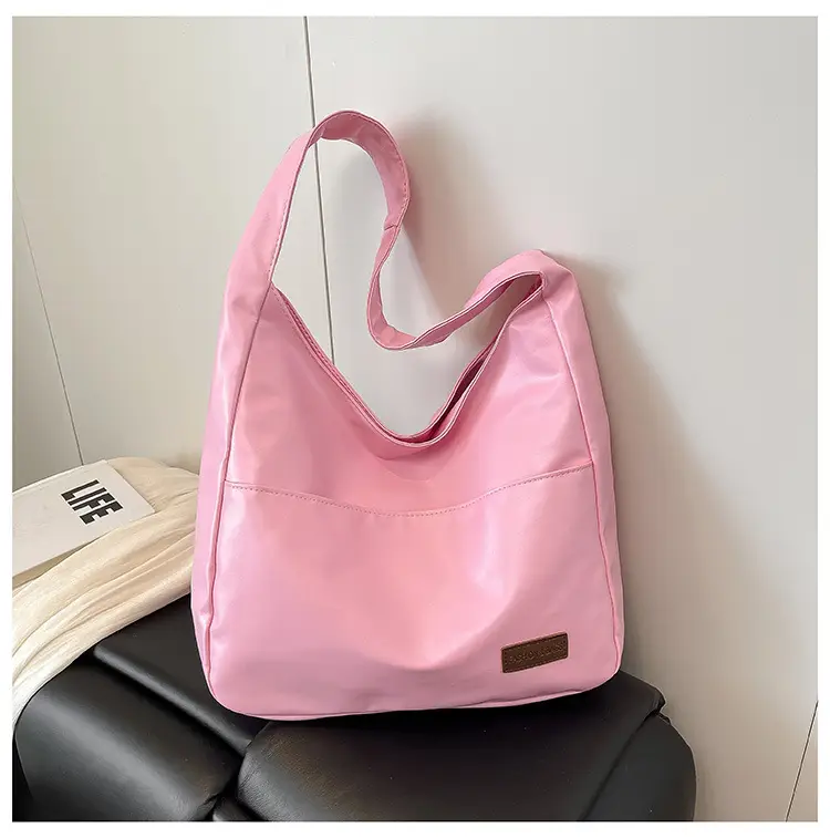 Women Retro Brown PU Shoulder Bag 2025 - Image 3