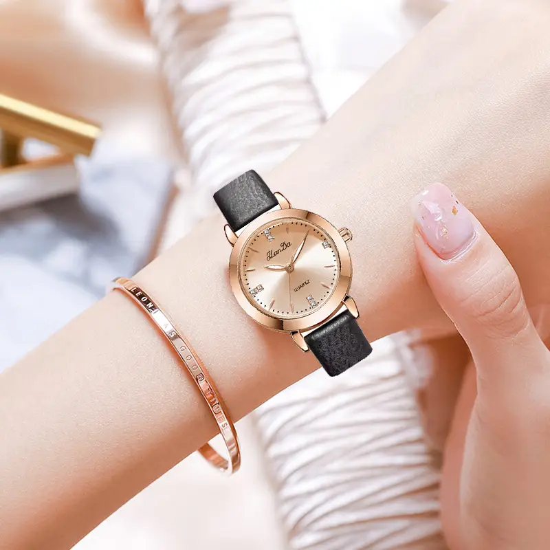 Jinlangda Women's Quartz Watch with Calendar & Luminous Design