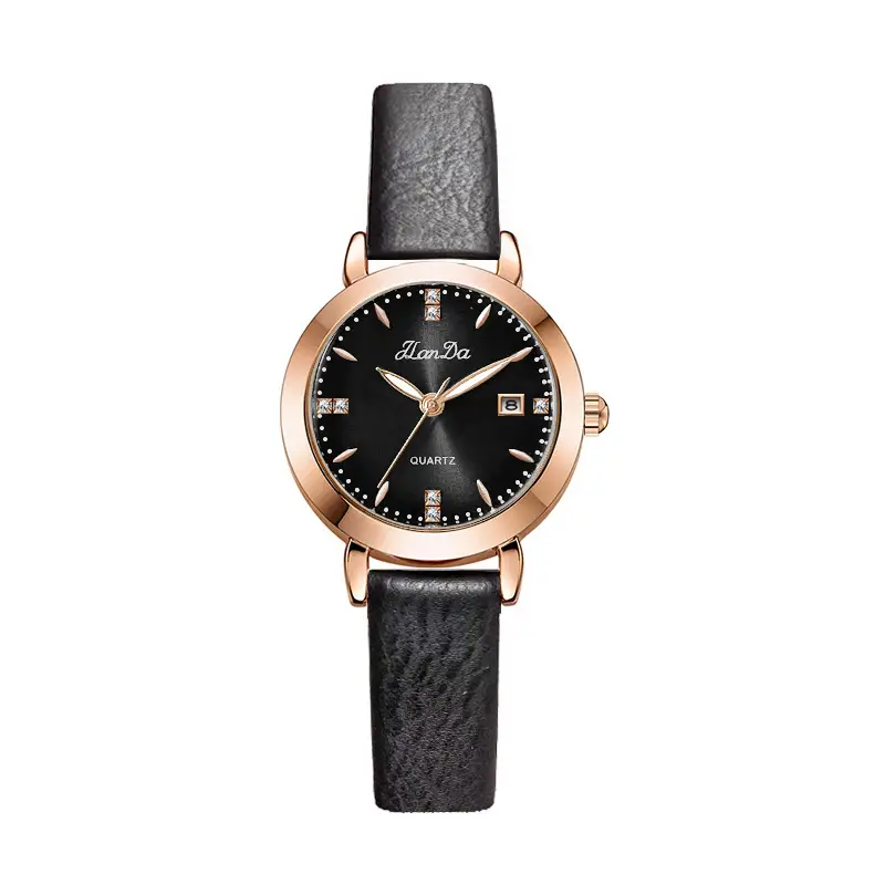 Jinlangda Women's Quartz Watch with Calendar & Luminous Design