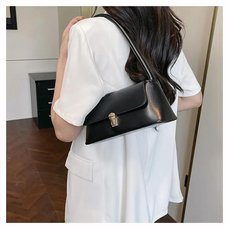 Retro Maroon Handheld Shoulder Bag 2025 Spring — feature 18