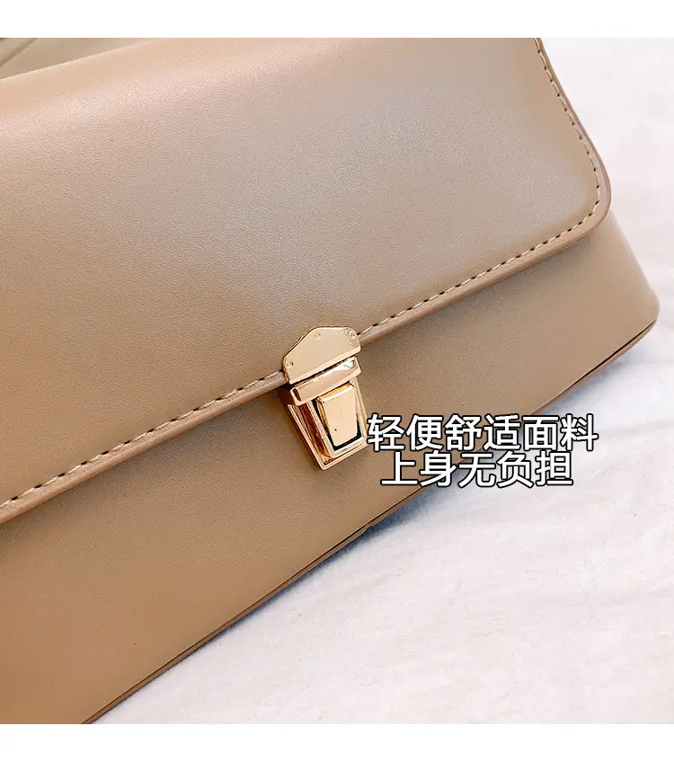 Retro Maroon Handheld Shoulder Bag 2025 Spring — feature 5