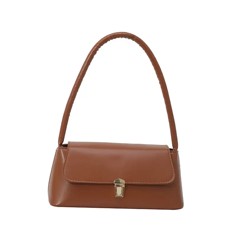 Retro Maroon Handheld Shoulder Bag 2025 Spring - Image 4