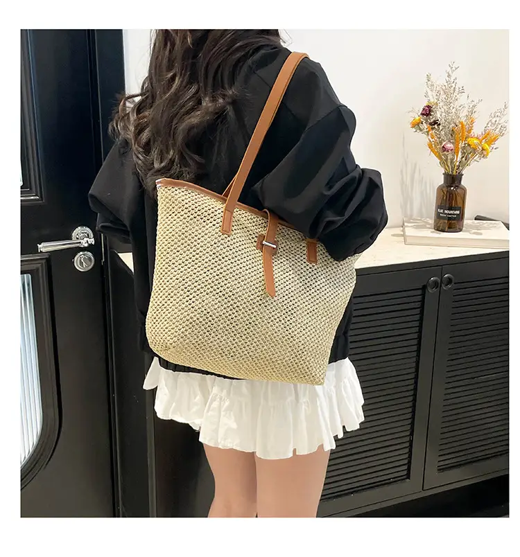 Korean Style Woven Tote Bag 2025 Summer — feature 20
