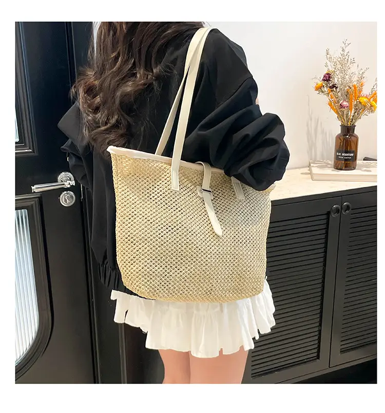 Korean Style Woven Tote Bag 2025 Summer — feature 23