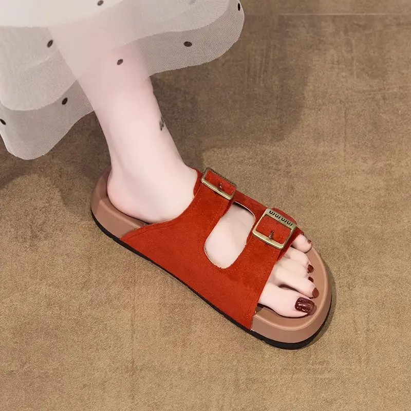 Women's Red Platform Birkenstock Slippers Summer 2025 - Image 6