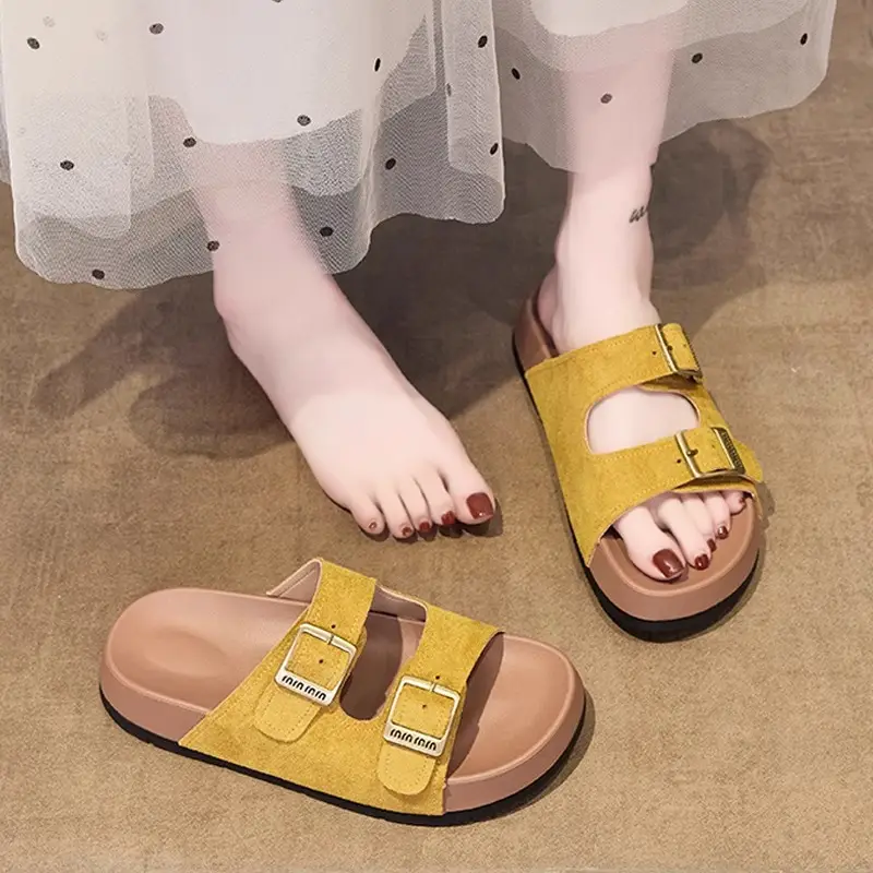 Women's Red Platform Birkenstock Slippers Summer 2025 - Image 7