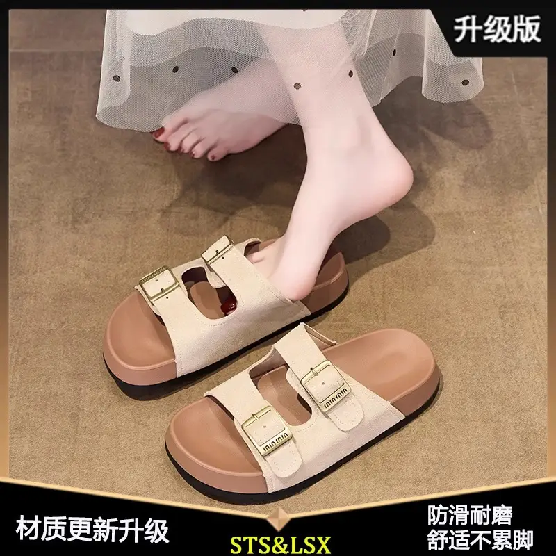 Women's Red Platform Birkenstock Slippers Summer 2025 - Image 2