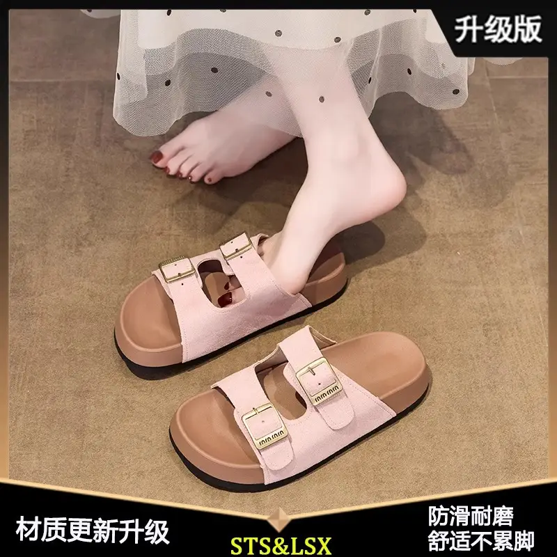 Women's Red Platform Birkenstock Slippers Summer 2025 - Image 3