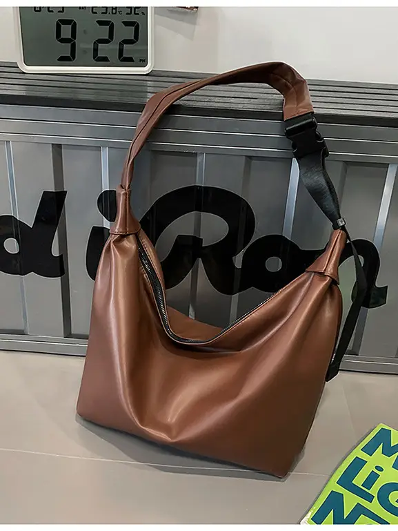Women Large Capacity Crossbody Tote Bag Cream - Image 6