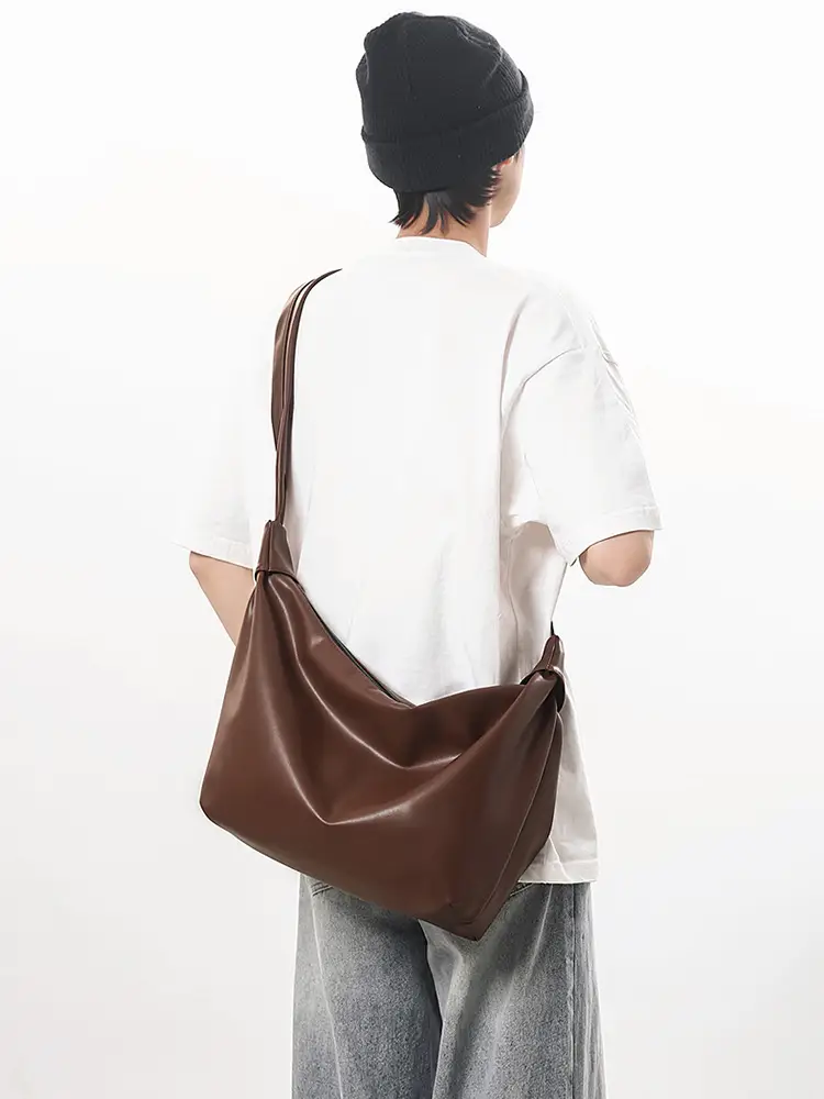 Women Large Capacity Crossbody Tote Bag Cream - Image 7