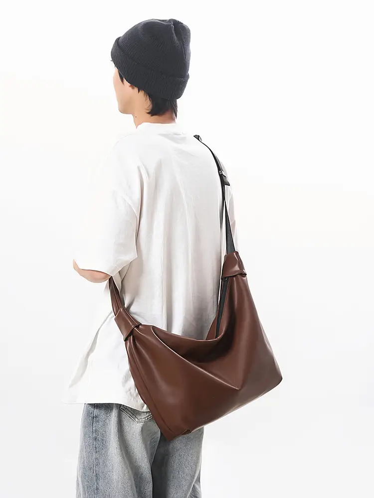 Women Large Capacity Crossbody Tote Bag Cream - Image 8