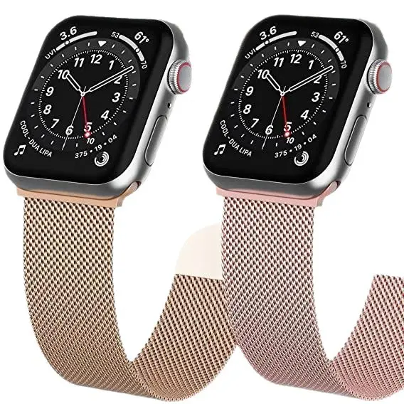 Suitable for Applewatch10 Apple Milan I8 Watch Chain S9 Stainless Steel S8 Metal Wristband 7Se Magnetic Suction 3