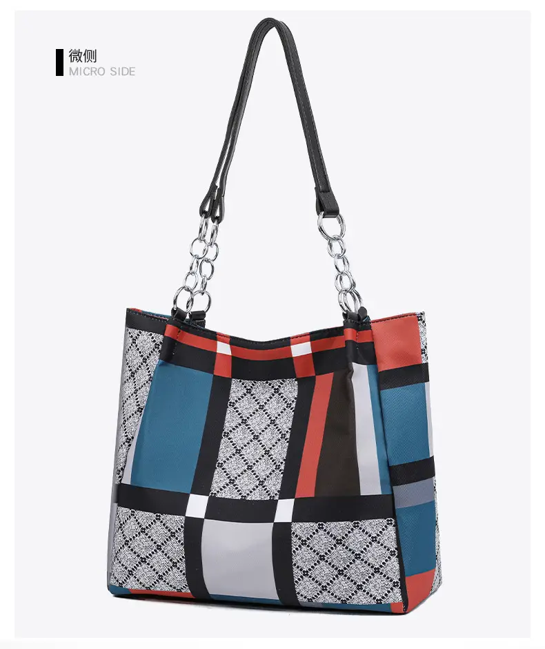 Large Capacity Plaid Shoulder Bag for Women — feature 10
