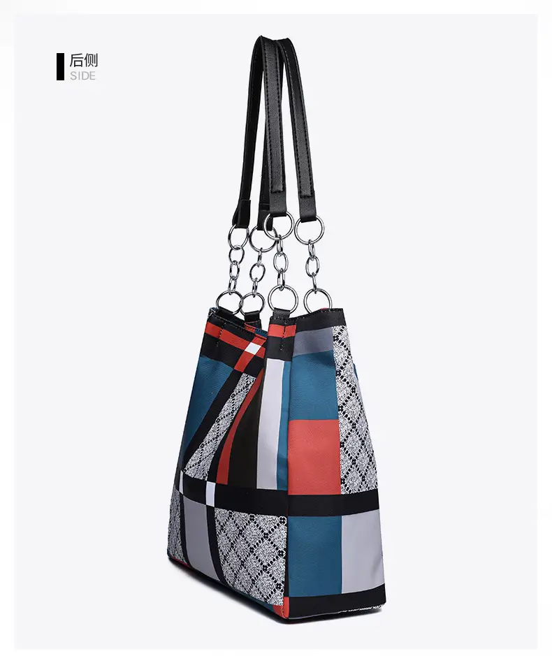 Large Capacity Plaid Shoulder Bag for Women — feature 11