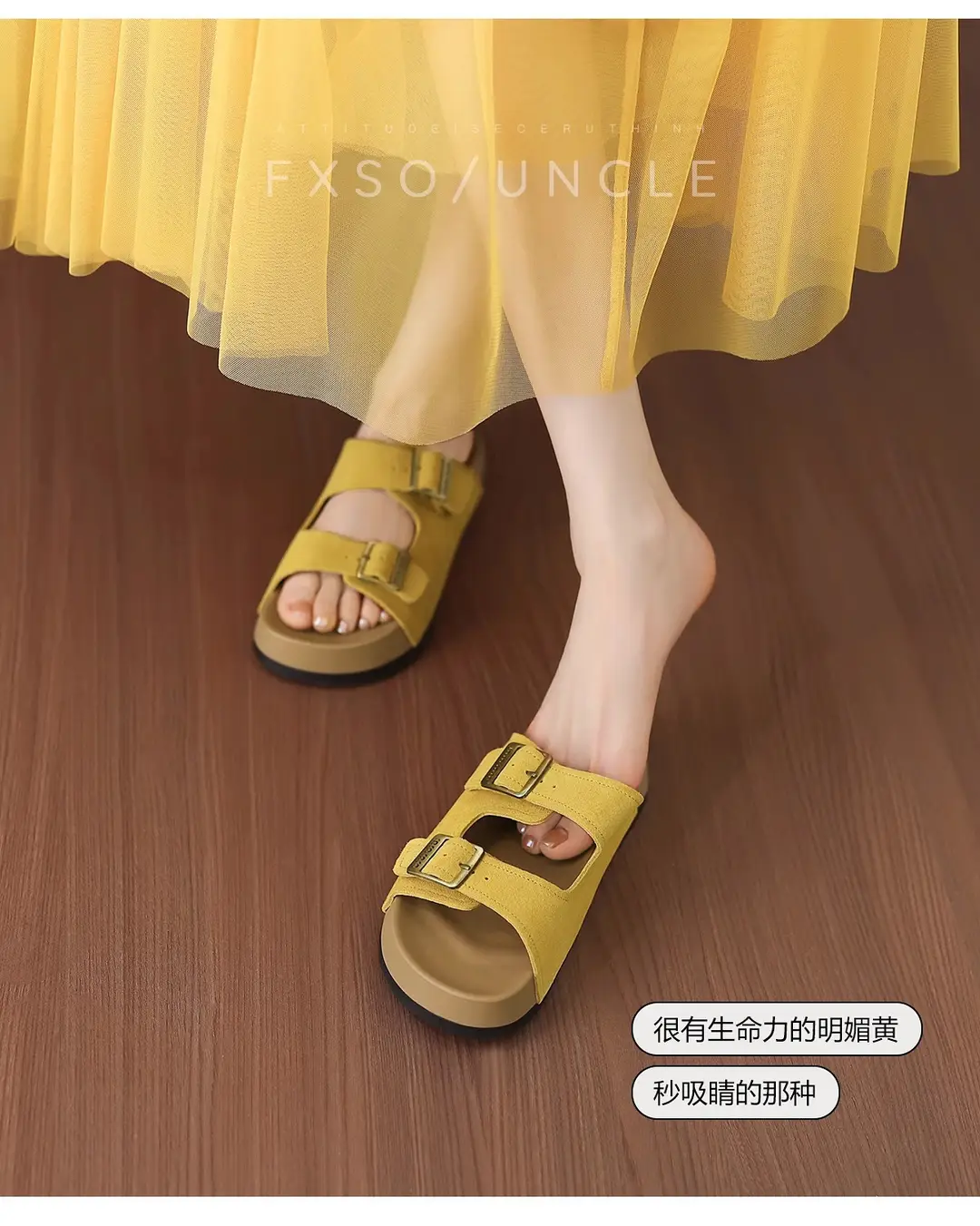 Thick-Soled Birkenstock Slippers for Women's Spring Outer Wear 2025 New Fairy Forest Retro Soft-Soled Comfortable Flats Sandals — feature 11