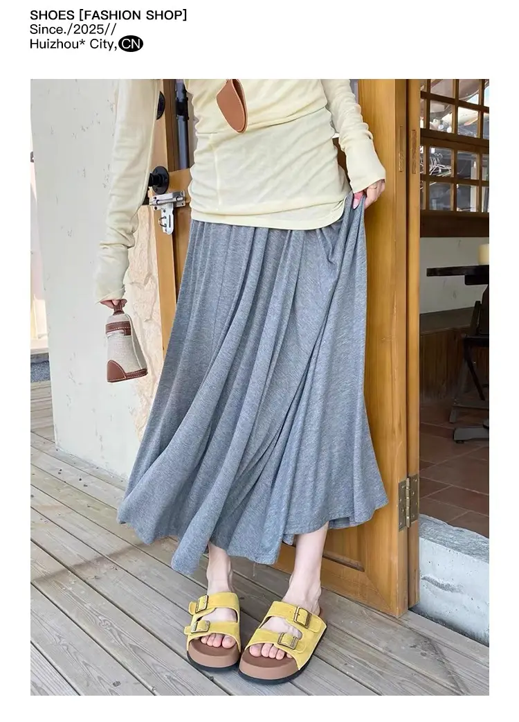 Women's Yellow Buckle Slippers Summer Casual Sandals — feature 11