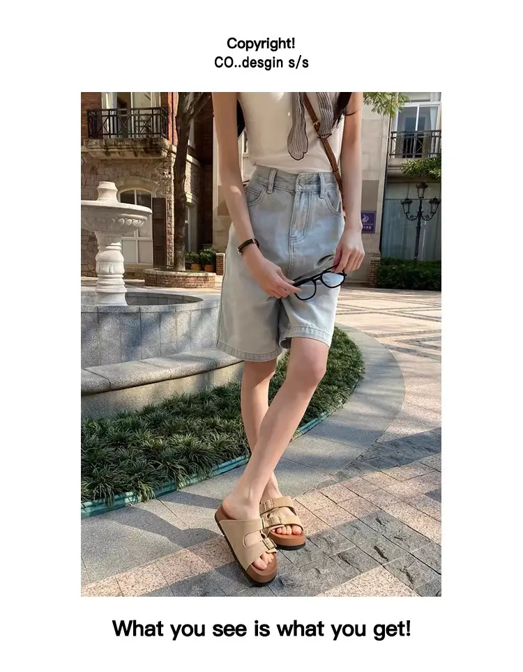Women's Yellow Buckle Slippers Summer Casual Sandals — feature 9