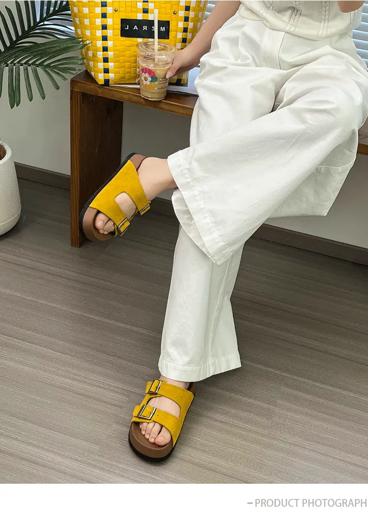 Women's Brown Leather Birkenstock Sandals Summer 2025 — feature 5