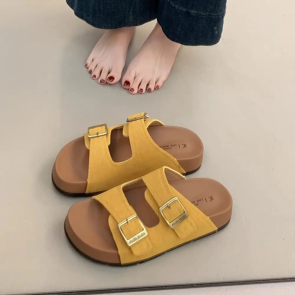 Women's Brown Leather Birkenstock Sandals Summer 2025 - Image 4