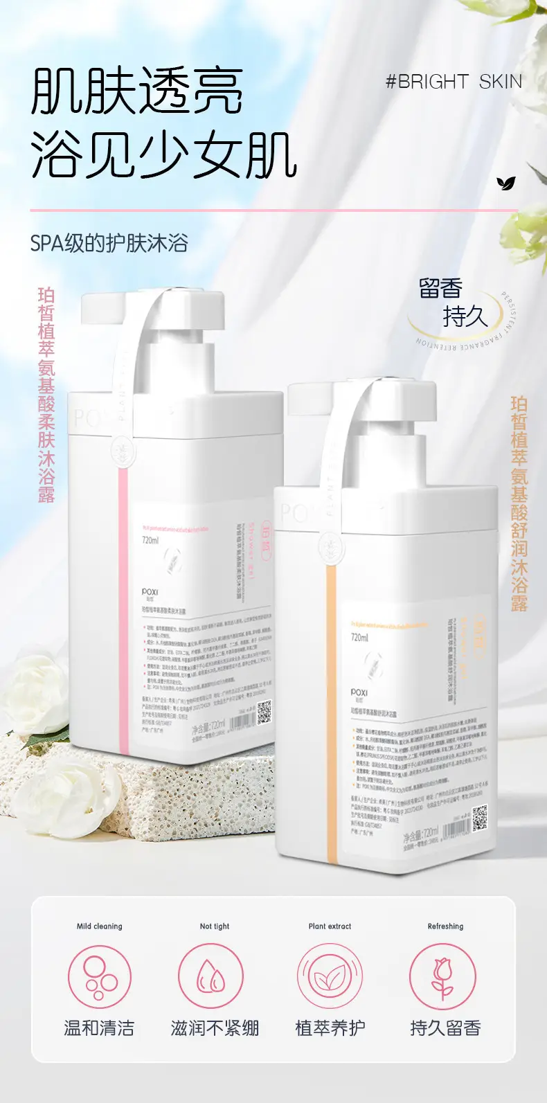 [Same as Sam] Perfume Shower Gel Full Body Long-Lasting Fragrance 72 Hours Shower Gel Flagship Store Official Authentic — feature 1