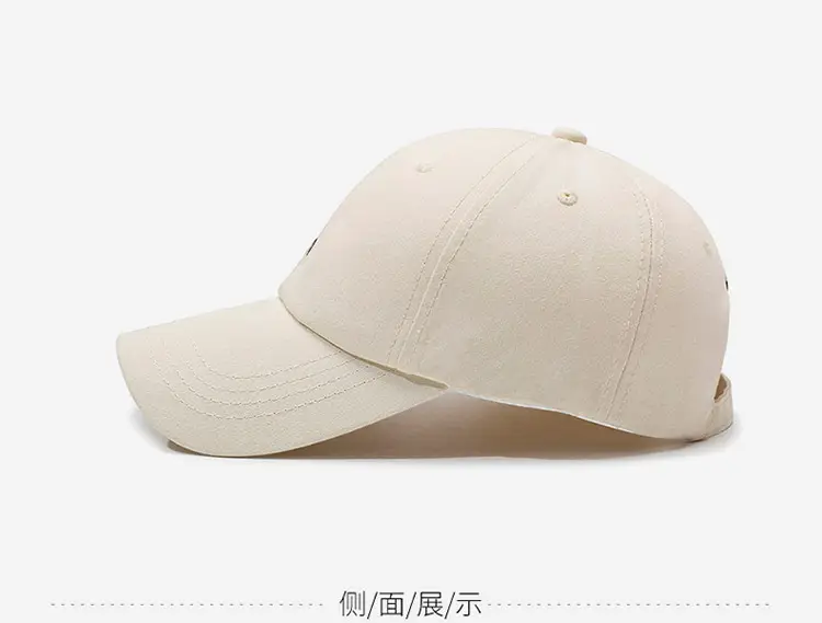 Women's Beige Duckbill Cap with Fox Embroidery — feature 15