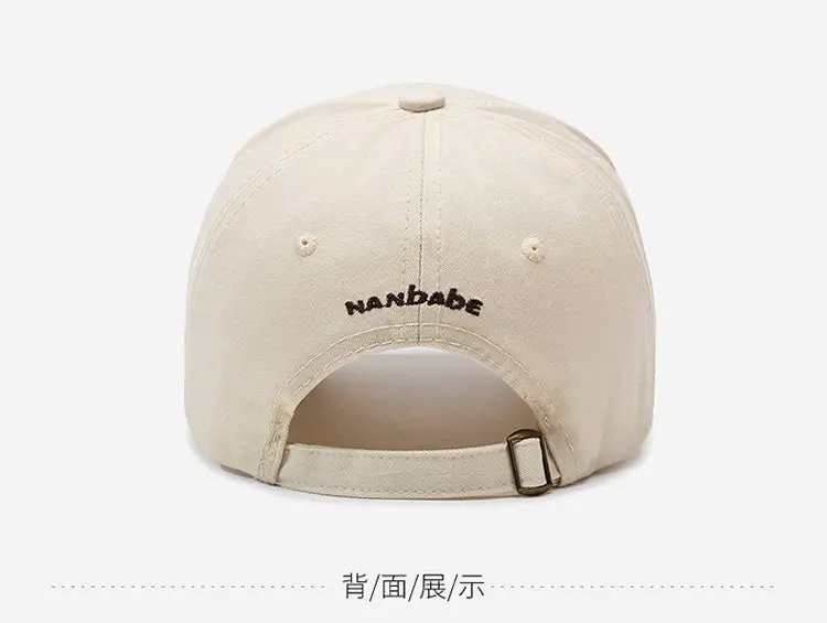 Women's Beige Duckbill Cap with Fox Embroidery — feature 16