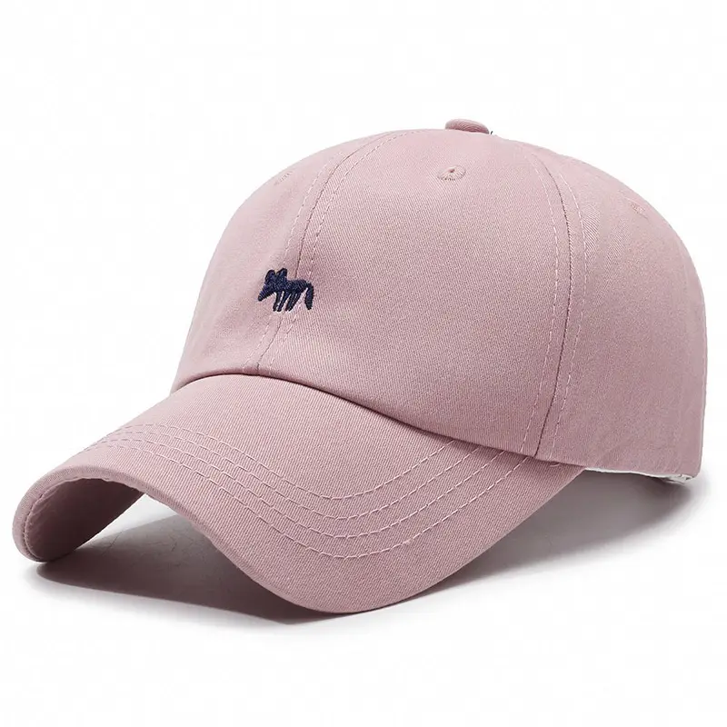 Women's Beige Duckbill Cap with Fox Embroidery - Image 6
