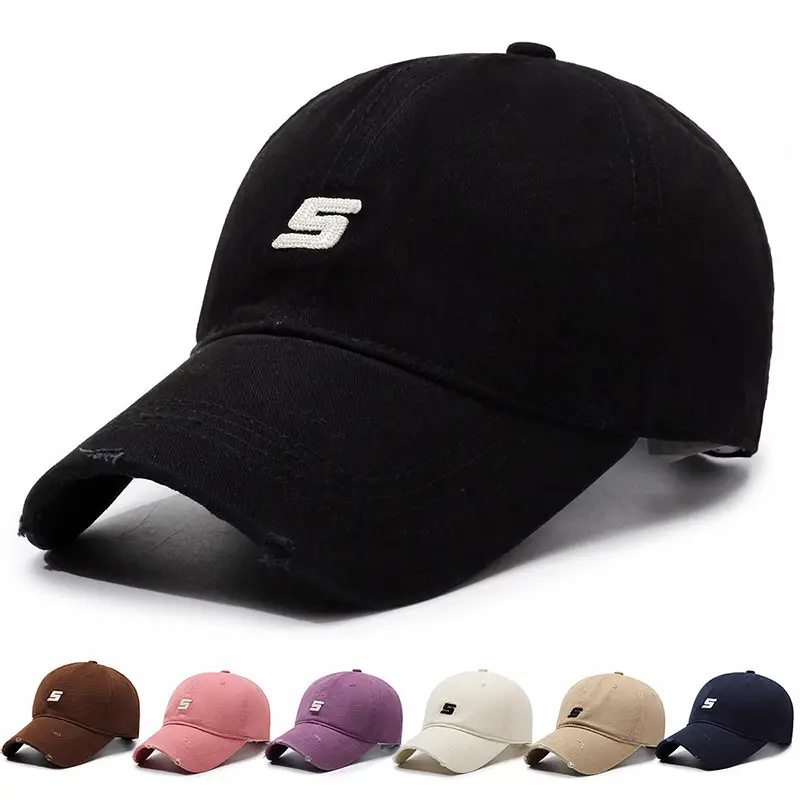 Women's Navy Blue Baseball Cap with Deep Wide Brim - Image 7