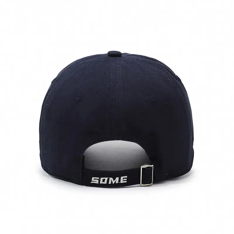 Women's Navy Blue Baseball Cap with Deep Wide Brim - Image 9