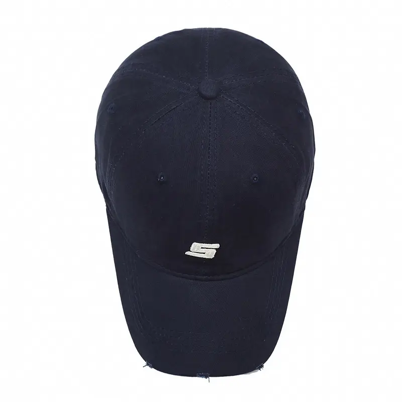 Women's Navy Blue Baseball Cap with Deep Wide Brim - Image 10