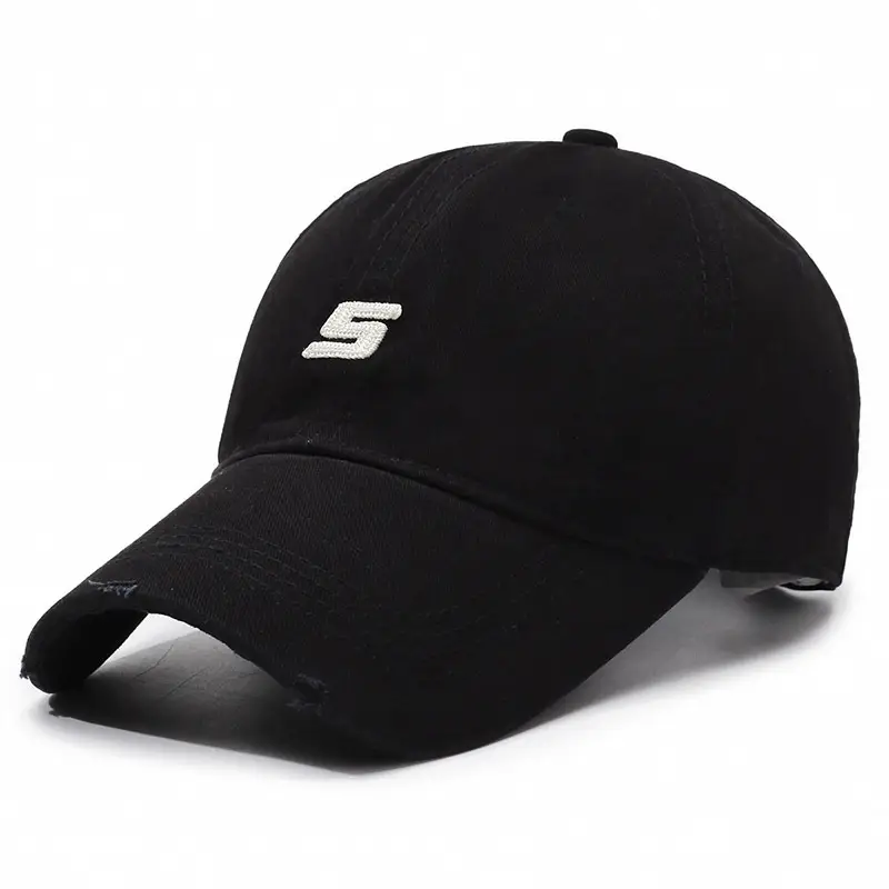 Women's Navy Blue Baseball Cap with Deep Wide Brim - Image 11