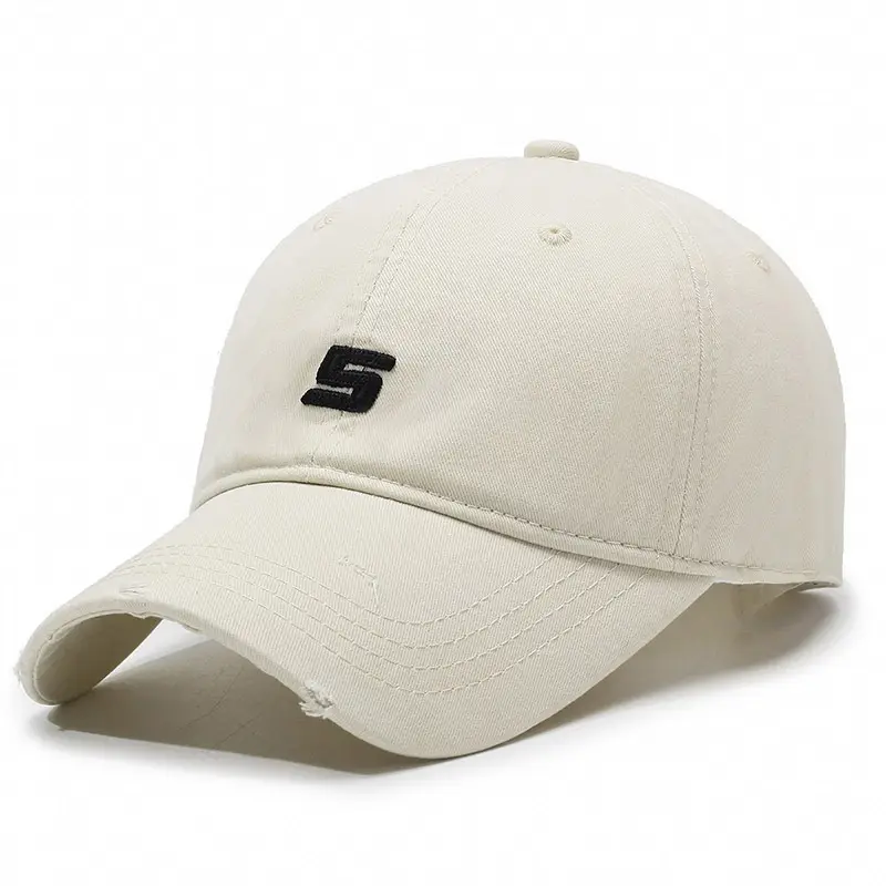 Women's Navy Blue Baseball Cap with Deep Wide Brim - Image 3