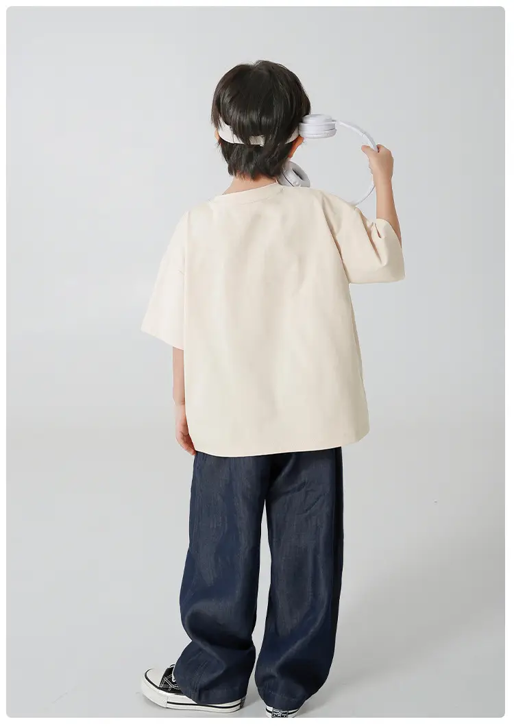 Haima Boys Letter Print T-Shirt Summer Wear — feature 10