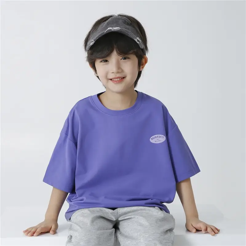 Haima Boys Letter Print T-Shirt Summer Wear