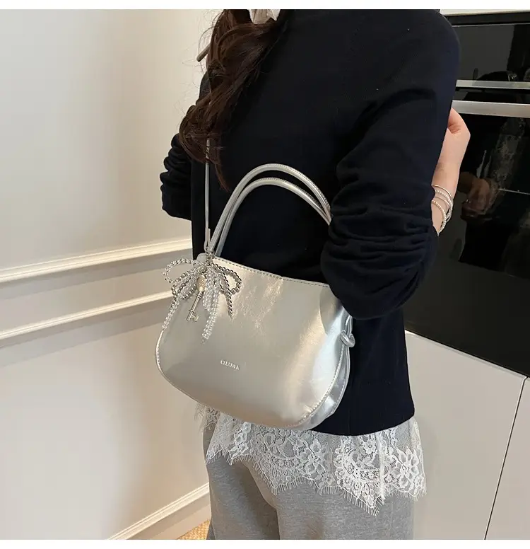 Women Crossbody Bag Beige Leather 2025 Trendy — feature 15
