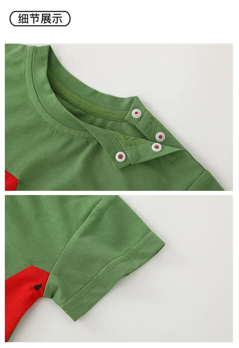Korean Style Baby T-Shirt Green Short Sleeve Summer — feature 20